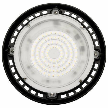 Nuvo 60 Watt Hi-Pro Shop Light with Plug - 8 in. Dia. - 4000K - Black Finish - 120 Volt 65/961